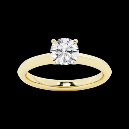 Round Lab Grown Diamond Solitaire Engagement Ring