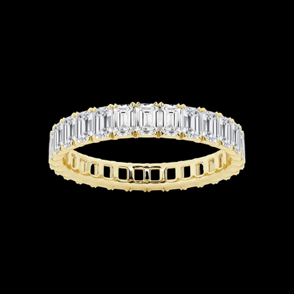 Emerald Lab Grown Diamond Eternity Band