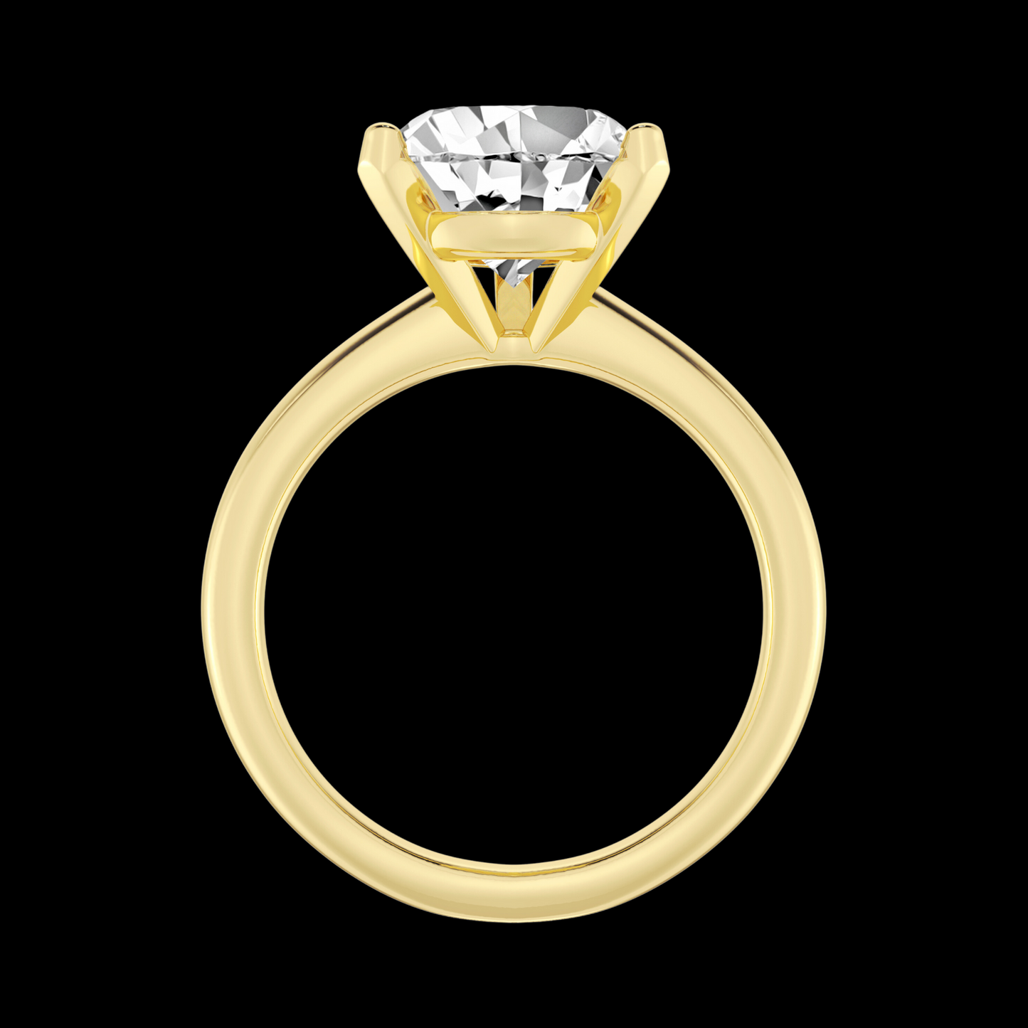 Pear Lab Grown Diamond Solitaire Engagement Ring