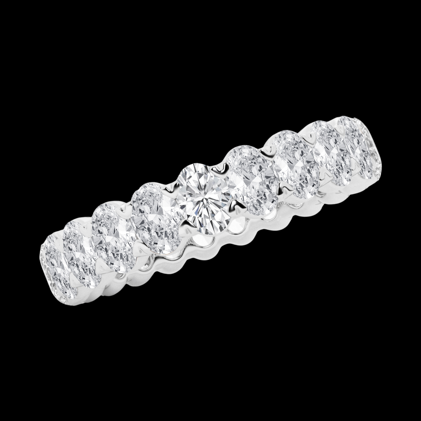 Oval Lab Grown Diamond Eternity Band