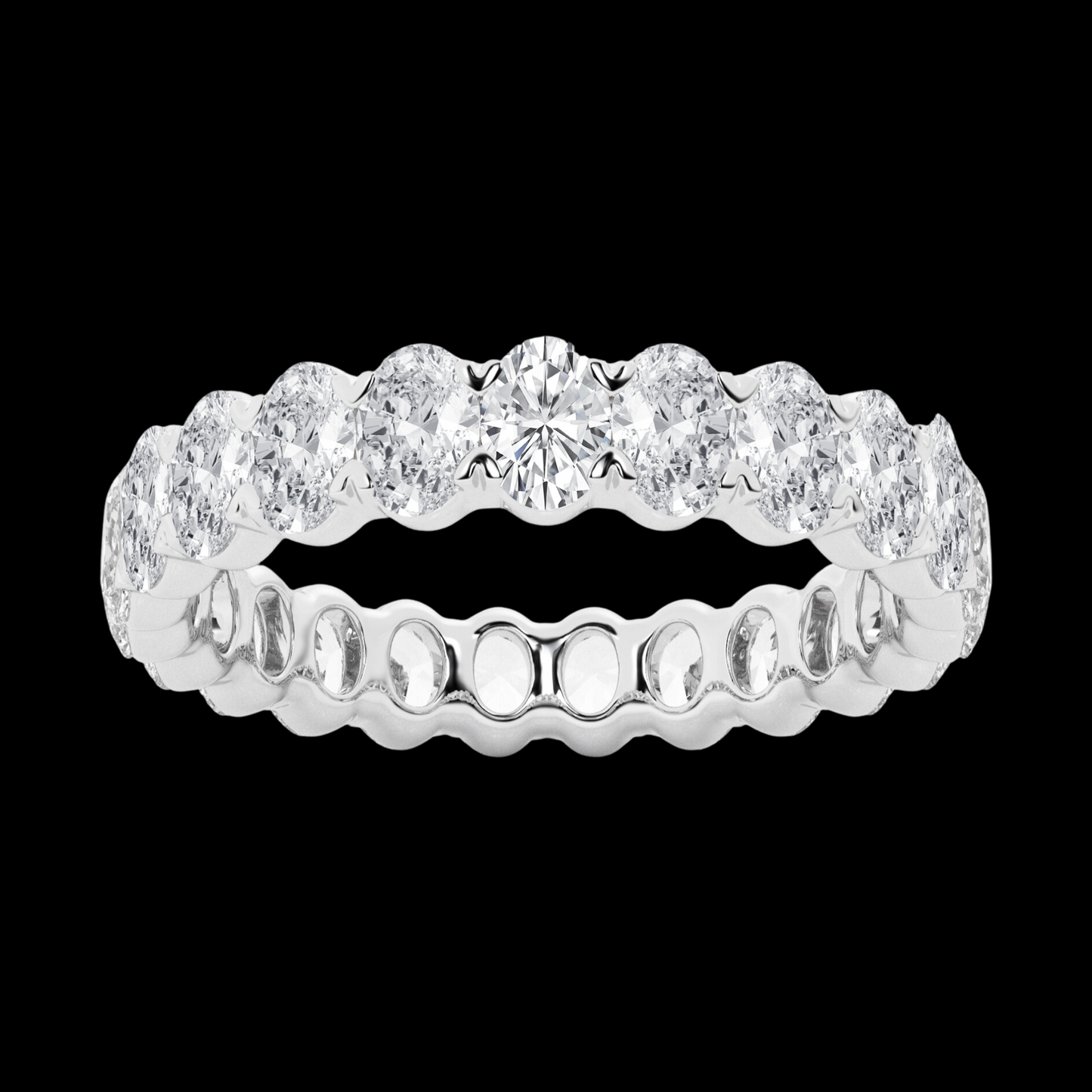 Oval Lab Grown Diamond Eternity Band