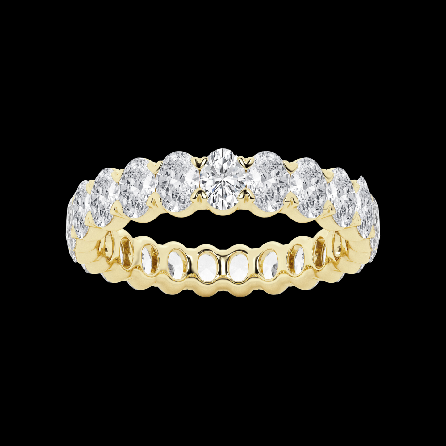 Oval Lab Grown Diamond Eternity Band