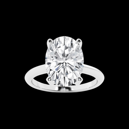 Oval Lab Grown Diamond Solitaire Engagement Ring