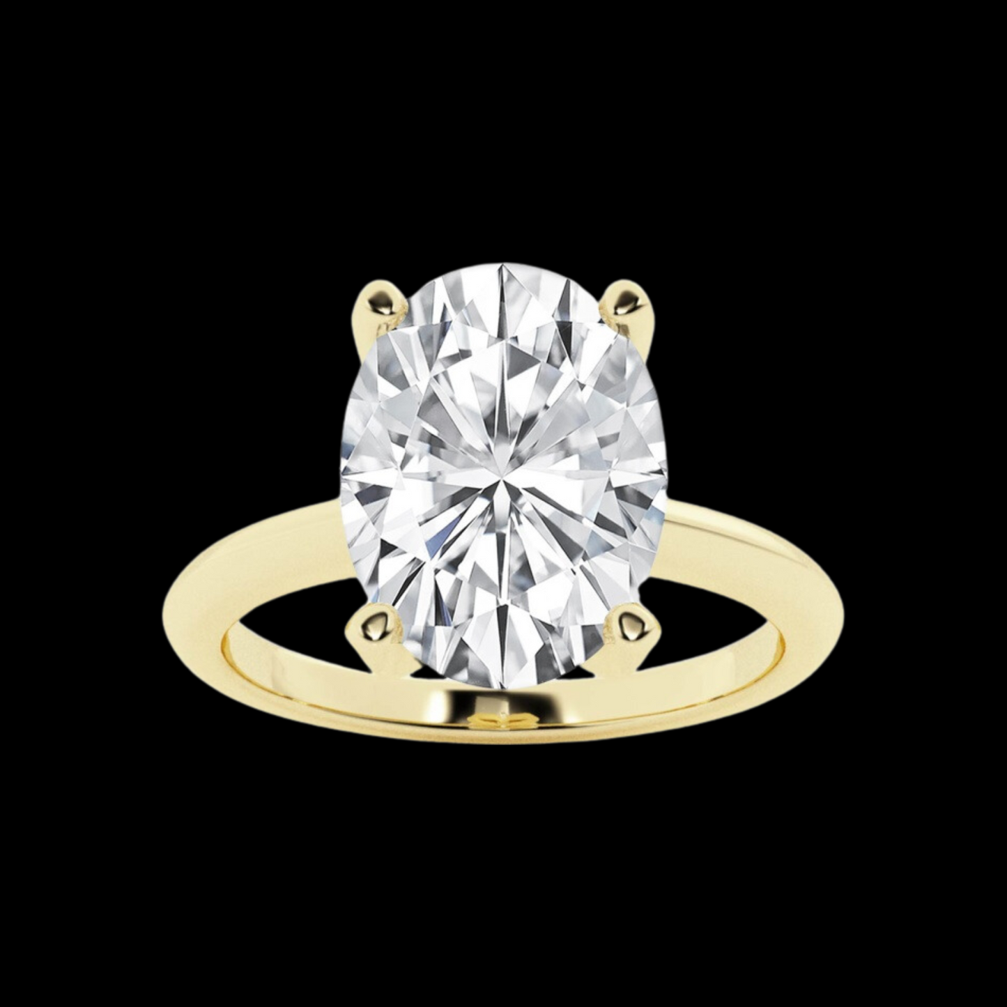 Oval Lab Grown Diamond Solitaire Engagement Ring