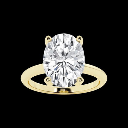 Oval Lab Grown Diamond Solitaire Engagement Ring