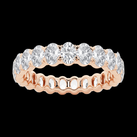 Oval Lab Grown Diamond Eternity Band