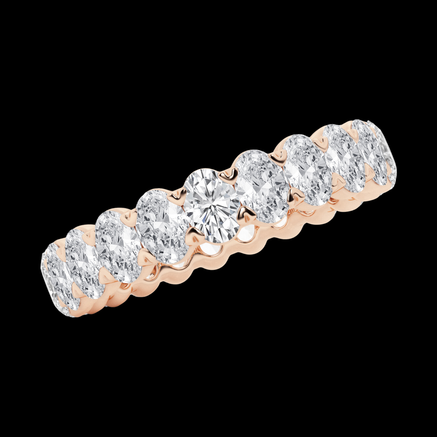 Oval Lab Grown Diamond Eternity Band