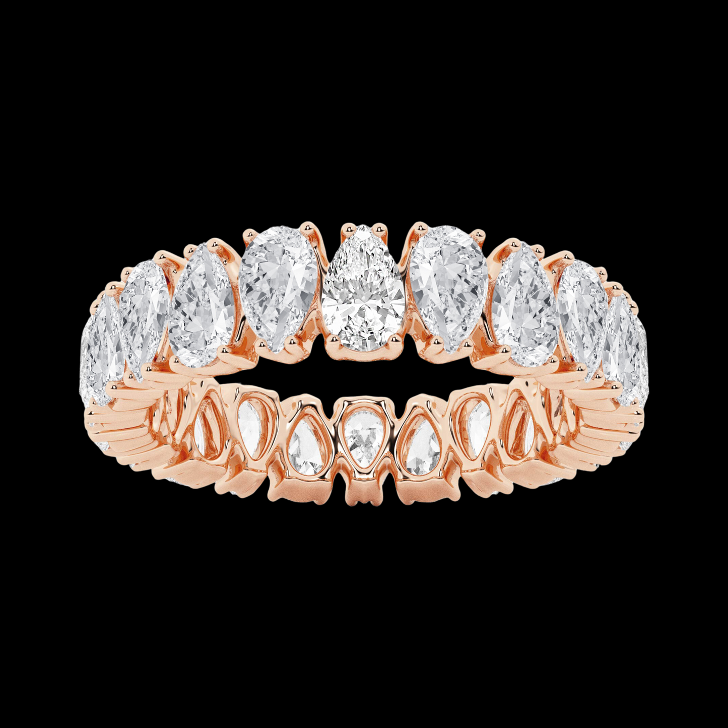 Pear Lab Grown Diamond Eternity Band