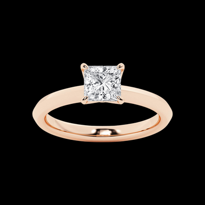 Princess Lab Grown Diamond Solitaire Engagement Ring