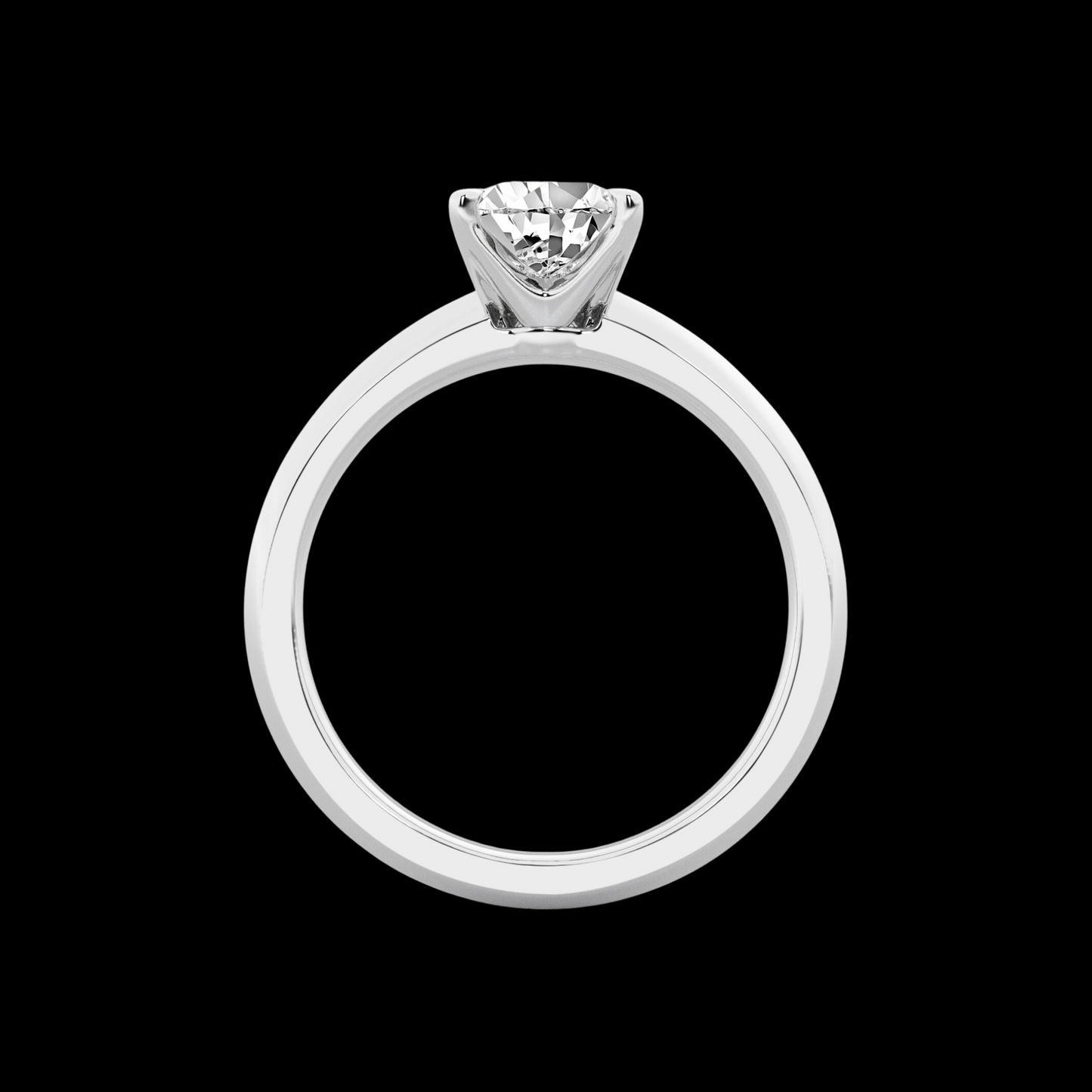 Princess Lab Grown Diamond Solitaire Engagement Ring