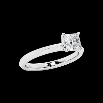 Princess Lab Grown Diamond Solitaire Engagement Ring