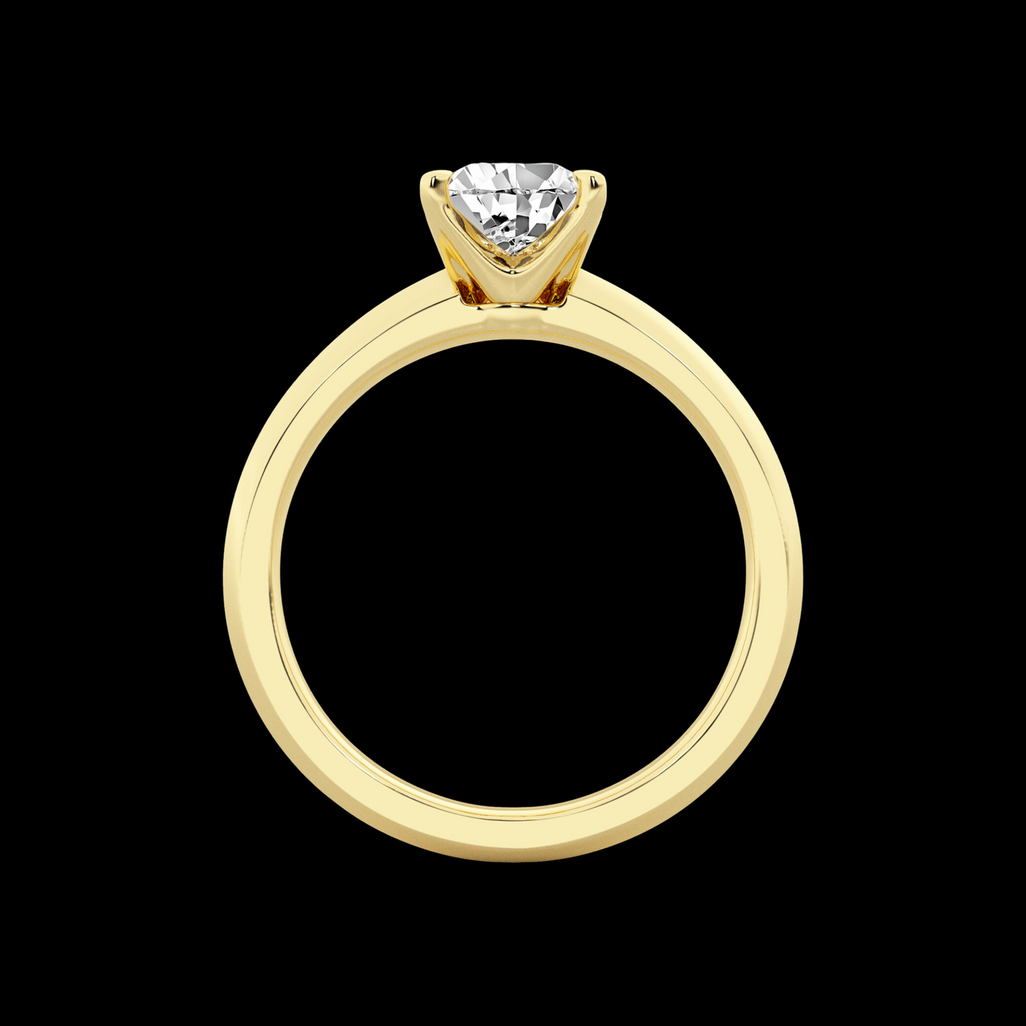 Princess Lab Grown Diamond Solitaire Engagement Ring