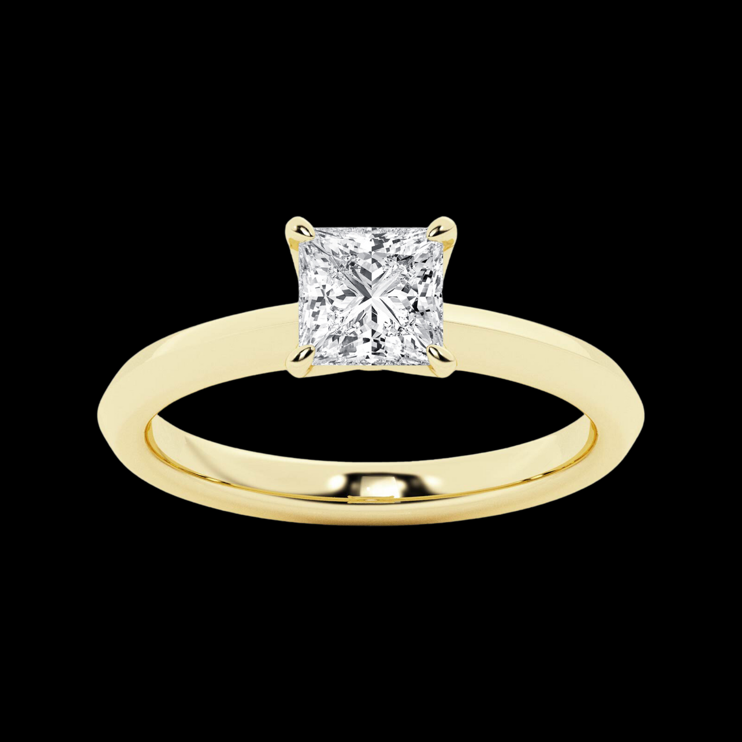 Princess Lab Grown Diamond Solitaire Engagement Ring