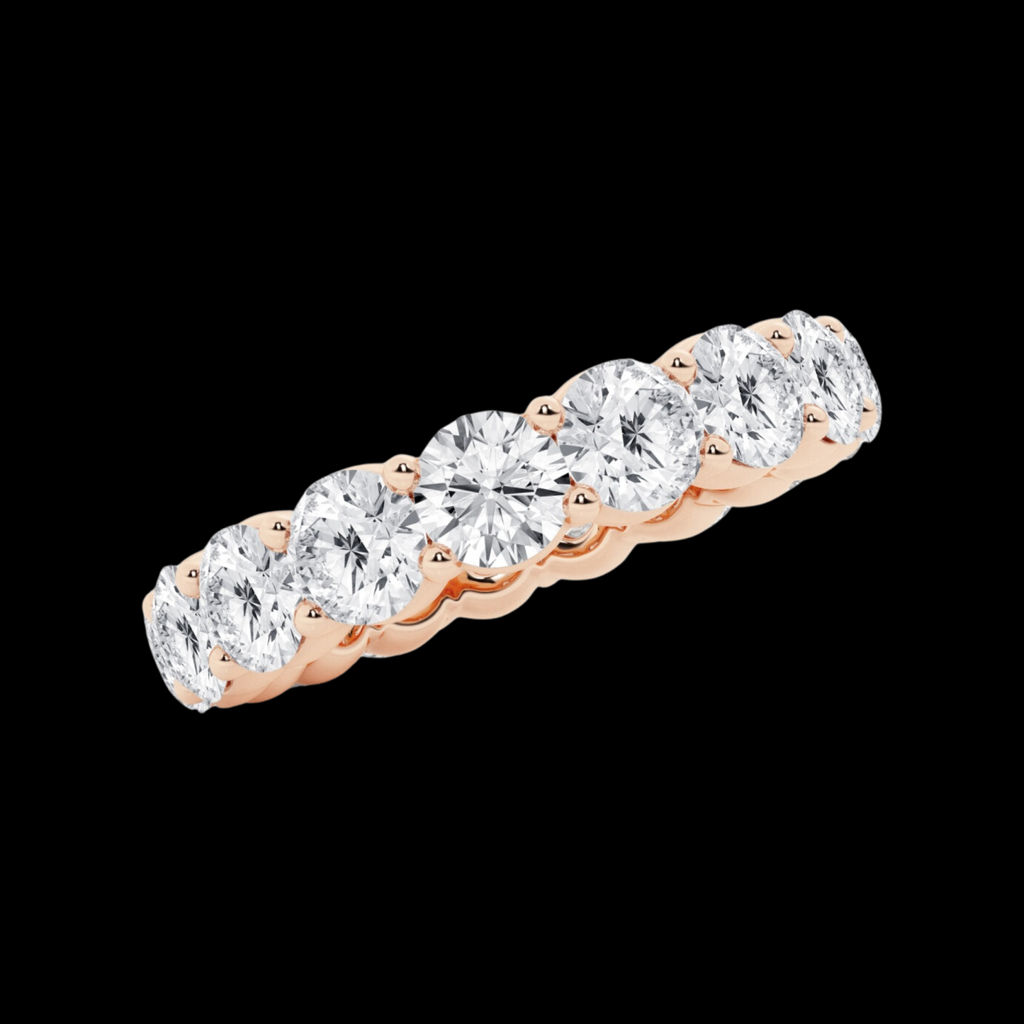 Round Lab Grown Diamond Eternity Band