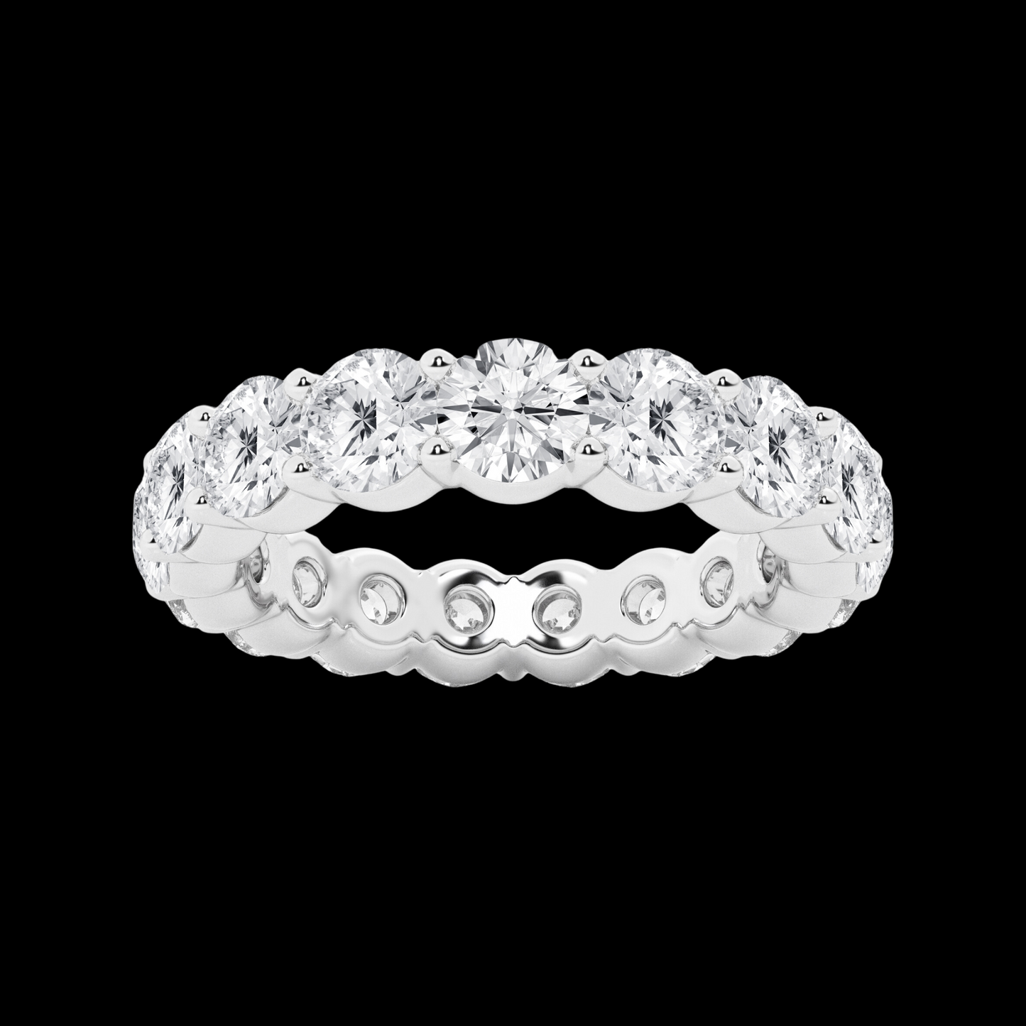 Round Lab Grown Diamond Eternity Band