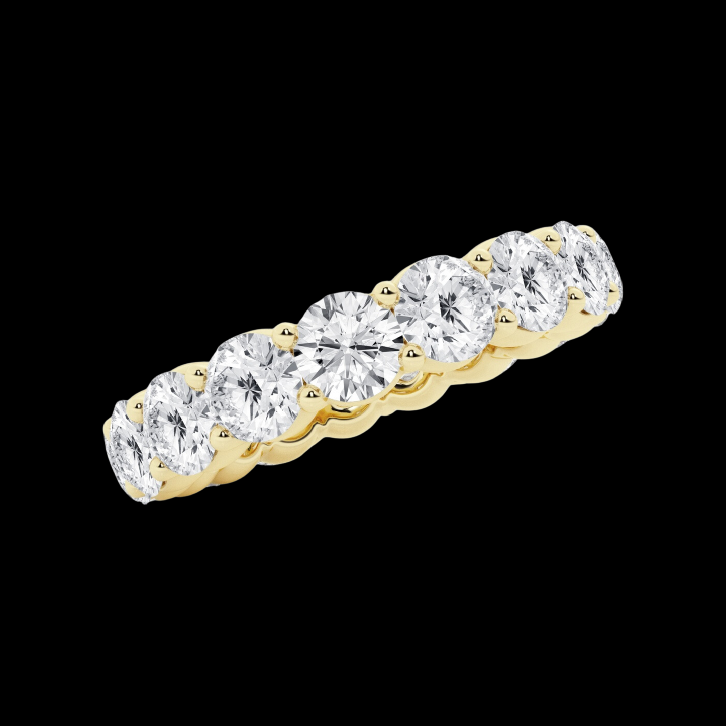 Round Lab Grown Diamond Eternity Band