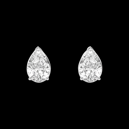 Pear Lab Grown Diamond Stud Earrings